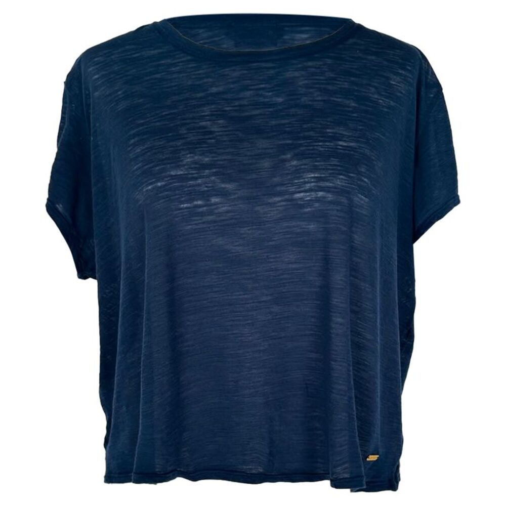 Tom Ford Boat Neck T-Shirt in Blue Cotton